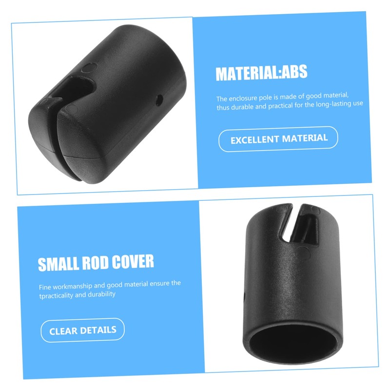 GRIRIW 6Pcs Trampoline Enclosure Pole Caps Durable Plastic Replacement Caps