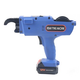 LOYALHEARTDY Automatic Rebar Tie Gun Electric Rebar Tying Machine Rechargeable with 2 Batteries and Applicable Scope of 8-34mm for Civil Building Floor Mesh Steel Bar