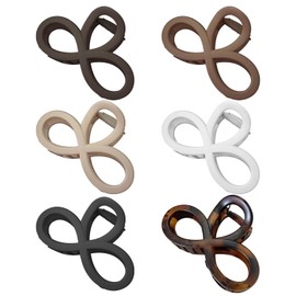 6 Pieces Of Hair Clips For Women, Figure 8 Hair Clips, Strong Fixing Hair Clips, Sweet Hairstyle Grippers, Non-Slip Hair Clips, Fashionable Hair Accessories, Suitable For Girls, Women