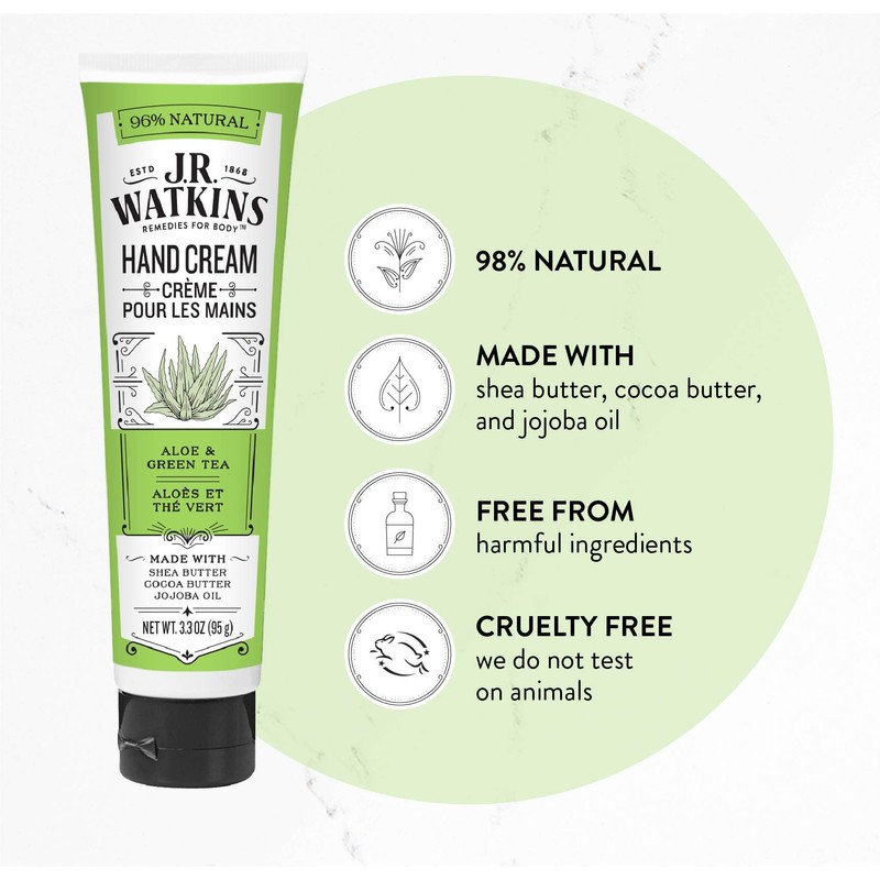 J.R. Watkins: Shea Butter Hand Cream, Aloe & Green Tea
