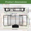 KUK Dish Drying Rack in Sink, Expandable Stainless Steel Over