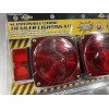 Pilot NV5018 Red Rectangular Surface Mount LED Trailer Submersible Combo