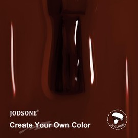 JODSONE 16.5ml Dark Brown Gel Polish U V Soak Off Nail Lacquer for Salon Quality Manicures at Home Long Lasting Dark Brown Polish for Romantic Nail Art Designs