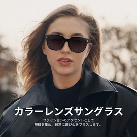 Cyxus 1261 Sunglasses, Women's, Men's, UV Protection, UV Protection, Small Face Effect, Driving, Climbing, Travel, Sports, Fashionable, Black