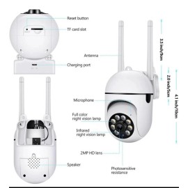 Unbranded 4-Pack Wireless 5G WiFi Security Camera System Smart Outdoor Night Vision 1080P