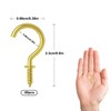 ALLY-MAGIC Screw Hooks Ceiling Hooks Hook Screw Pack of 60