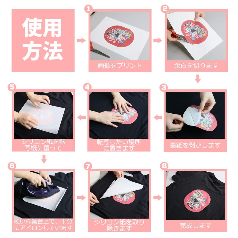 A-SUB 10 Pack Iron on Printing Sheets for T-Shirt Transfer