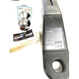 Heavy Duty 2.5 Inch Trailer Hitch Ball Mount with 2 or 2-5/16 inch Ball & Hitch Pin, Fits 2 1/2-inch Receiver (2 INCH Ball)