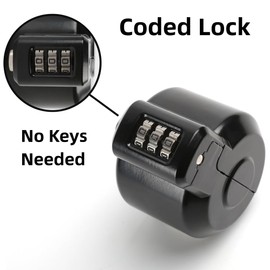 PUGED Door Knob Lockout Device Cover to Disable Doorknob/Faucet/Water Valve Hose Lock Door Handle Temporary Lock for Bedroom Door from Outside Lock Door Handle Without Drilling