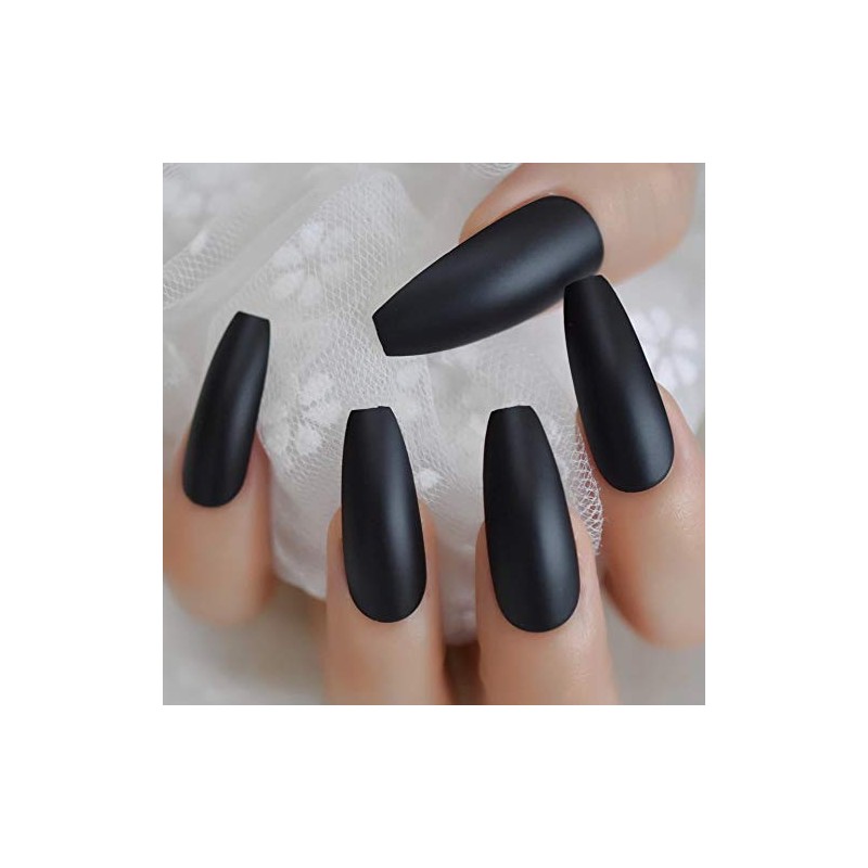 EDA LUXURY BEAUTY DARK BLACK MATTE GLAMOROUS DESIGN Full Cover