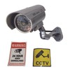 Yuarisx 8x Outdoor Dummy Security Camera Fake Flashing Infrared Bullet