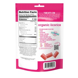 YumEarth Organic Gluten Free Strawberry Licorice, 5 Ounce, 6 pack- Allergy Friendly, Non GMO, Vegan (Packaging May Vary)
