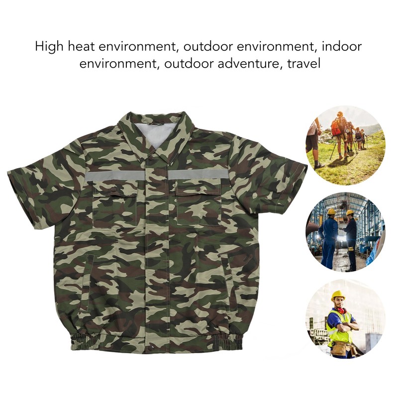 Cooling Fan Jacket with 2 Fan 3 Levels Adjustable Fast