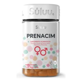 Súluu Prenacim | Gomitas Vitaminadas, Multivitamínico Apoya Salud de Mujer y Bebé Durante Embarazo | 60 Gomitas | Sabor Durazno | Ácido Fólico, Vitami
