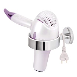 bremermann Badserie LUCENTE -– Haartrocknerhalter, aus Edelstahl verchromt hochglänzend, Föhnhalter