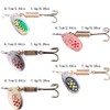 LURESMEOW Trout Lures Spinner Baits Fishing Lures Kit for Bass