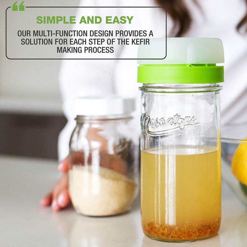 Masontops kefir lid mason jar lids wide mouth mason jar