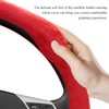 MUQIDA Car Steering Wheel Cover, 15 Inch Anti-Slip Suede Steering