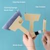 Window Track Cleaner Tool, 2Pcs 4-in-1 Groove Cleaning Brush (with