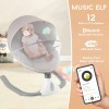 Electric Baby Swing Cradle Bluetooth Infant Bouncer Rocker Chair Music