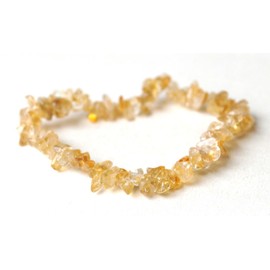 Reiki Energy Charged Citrine Crystal Chip Bracelet (Beautifully Gift Wrapped)