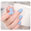GAOY Light Blue Gel Nail Polish, 16ml Soak Off Gel