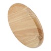 Round Wood Tea Tray Sushi Snacks Fruits Serving Plate Dish