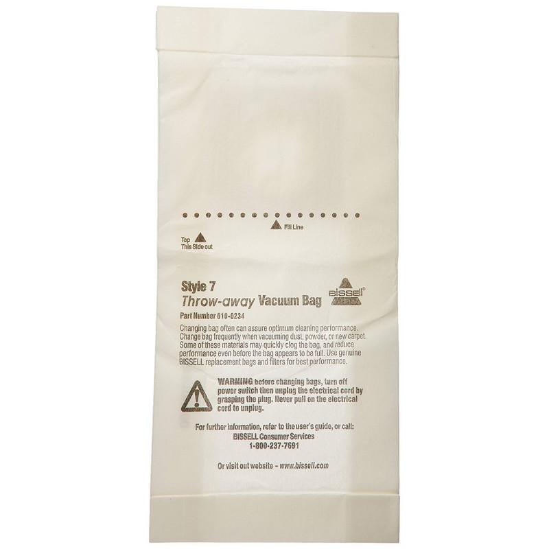 Bissell Lift-Off Vacuum Bag Style 7 Fits : Bissell Bagged
