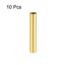 sourcing map Brass Round Tube, 5mm OD 0.5mm Wall Thickness 30mm Length Seamless Pipe Tubing for DIY Crafts 10 Pcs