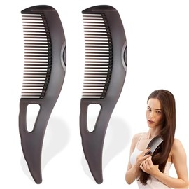 THXFUNAREA 2 Stück Schuppenkamm, Kamm Hohlzahn-Haarbürste für Kopfhautmassage/Erfrischung und Schuppen-/Schmutzentfernung, Hautabschabungsgriff, Einfache Reinigung, Geeignet für Männer und Frauen