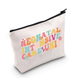 G2TUP NICU Nurse Makeup Bag NICU Team Gift Neonatal Intensive Care Unit Gifts Neonatal ICU Nurse Zipper Bag (Care Unit)