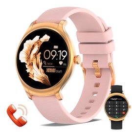 Nemheng Smart Watch for Women Answer/Make Calls, 1.39" Touch Screen Women Fitness Watch with Heart Rate Sleep Monitor and Female Health Tracking IP67 Waterproof Watch for iOS Android