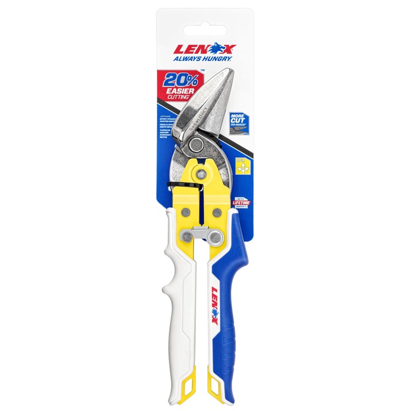 LENOX TOOLS Pliers, Offset Straight Avitation Snips, With Durable Grip