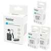 Kastar Battery (3-Pack) and Charger Kit for Nikon EN-EL19, MH-66
