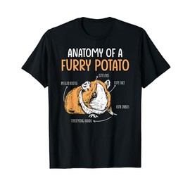 Anatomy Of A Furry Potato Funny Guinea Pig Lover T-Shirt