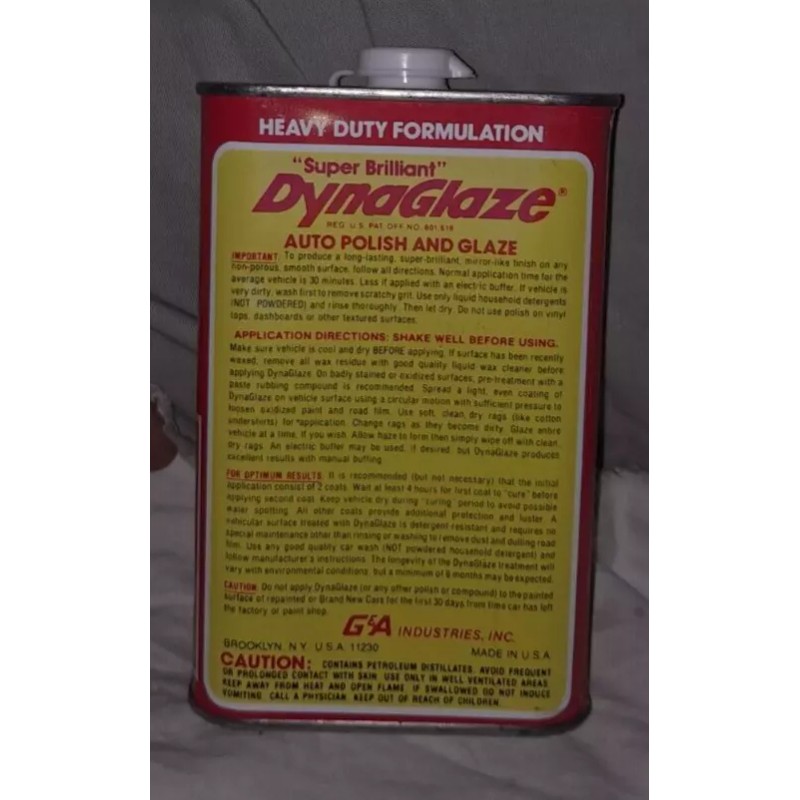 DynaGlaze Vintage DYNA GLAZE Auto Polish and Glaze NOS Unused