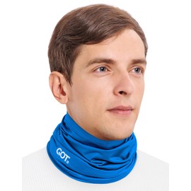 GOT Sports Cooling Neck Gaiter - UPF 50+ Fishing Face Mask for Men Women - Thermoregulation & UV Sun Protection (Blue)