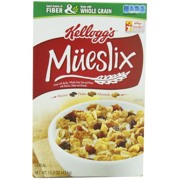 Kellogg's Mueslix, 15.3-Ounce Boxes (Pack of 5)
