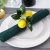 IUIBMI Lemon Napkin Rings Set of 6, Yellow Faux Lemon