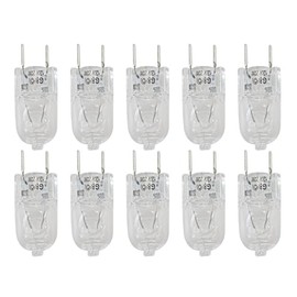 2025 Upgrade 10PCs Universal Light Bulb for GE Kenmore Maytag Over The Stove Range Microwave Oven, G8 120V 20W Replacement Halogen Bulb,Replaces WB25X10019 WB36X10213