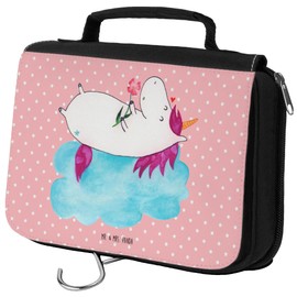 Mr. & Mrs. Panda Kulturbeutel Einhorn Verliebt - Geschenk, Liebe, Unicorn, Waschtasche, Damen, Kosmetiktasche, Liebesbeweis, Schminkutensil,