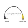 VGOL 2PCS 2.5mm TRRS Male to RCA Female Cable Car