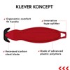 Klever Koncept Safety Cutter, Carbon Steel Blade Box Cutter, Cuts