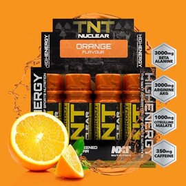 NXT Nutrition TNT Nuclear Shots - Pre Workout Drink 12 x 60ml | Orange