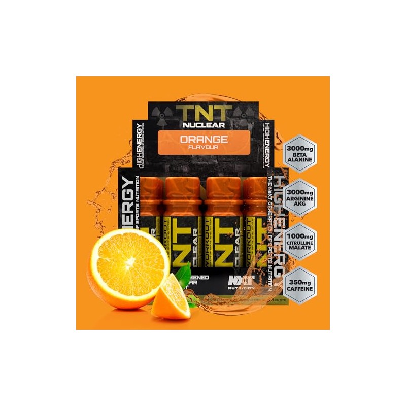 NXT Nutrition TNT Nuclear Shots - Pre Workout Drink 12