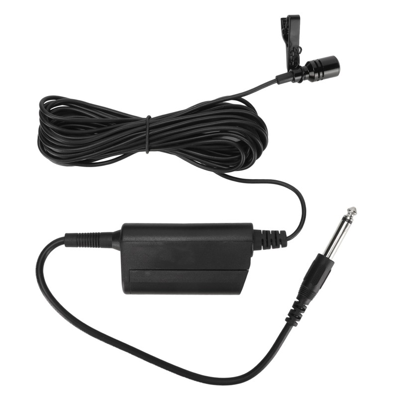 Lavalier Microphone Professional Omnidirectional Clip On Wired Microphone for Guitar