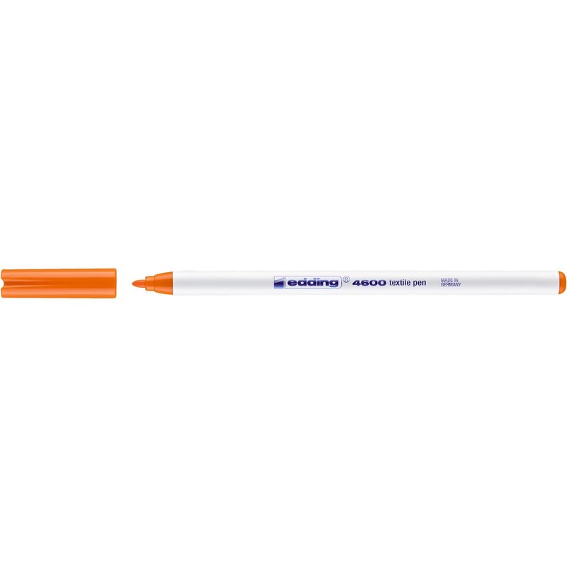 Edding Textile Marker 4600 Orange 1.0 mm Pack of 3