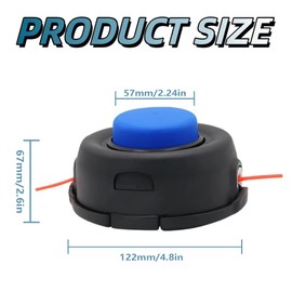 T35 Trimmer Head Fit for Husqvarna Weed Eater 123L 128LD 223L 225L 232L 322L 323L 324LX 325L 325LX 326L 326LX 326LDX 322R 323R 525L 525LS 525 String Trimmer - Replaces 531300183 537388101 (2 PACK)