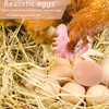 QIUMING 20pcs Artificial Eggs for Hens Eggs for Painting Artificial