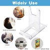 Fowecelt Plate Display Stands Clear - 6 Set Plate Stand